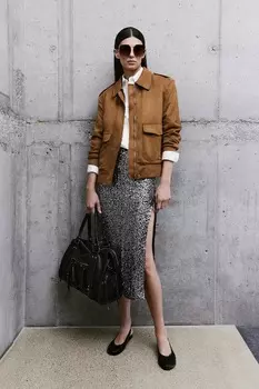 Юбка Answear.Lab, серебряный