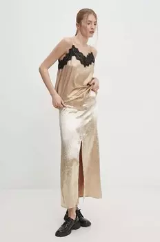Юбка Answear Lab, золотой