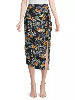 Юбка Area Stars с принтом бабочки, черный