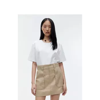 Юбка Arket льняная, слоновая кость