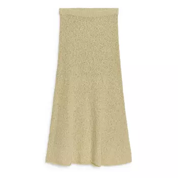 Юбка Arket Lace Pattern, бежевый