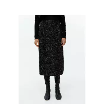 Юбка Arket с пайетками, черный