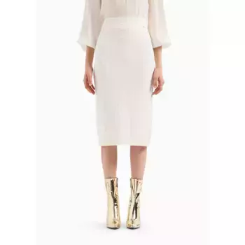 Юбка Armani Exchange 8NYN9A_YMH6Z midi skirt, белый
