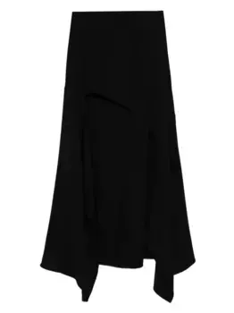 Юбка асимметричного кроя Mugler, черный
