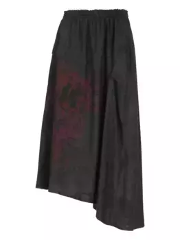 Юбка асимметричного кроя Y's, черный