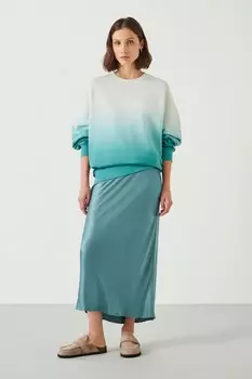 Юбка атласная Элли Hush, синий