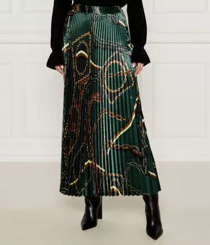 Юбка атласная Marc Cain, зеленый