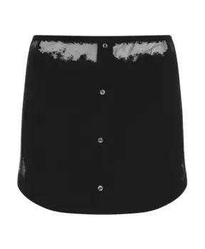 Юбка aw24 элегантного фасона Diesel, черный