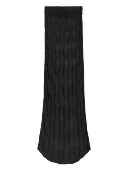 Юбка ажурной вязки A Paper Kid, черный