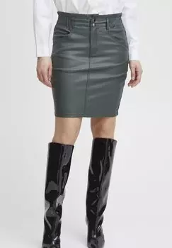 Юбка b.young, бутылочно-зеленый