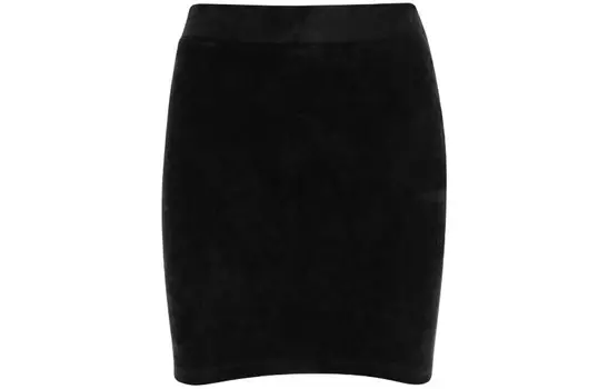 Юбка Balenciaga кожаная, черный