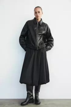 Юбка-баллон ZARA, черный