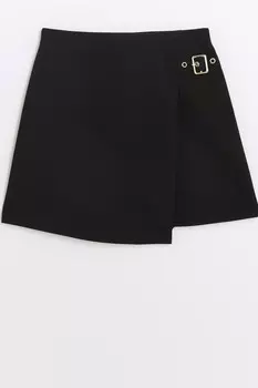Юбка бандаж для девочек из 100% хлопка River Island, черный