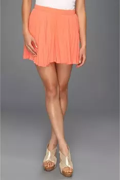 Юбка BCBGeneration Broken Pleat Skort, цвет Flamingo