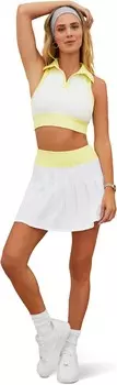 Юбка Beach Riot Cape Tennis Skirt, цвет White Lemon Color-Block
