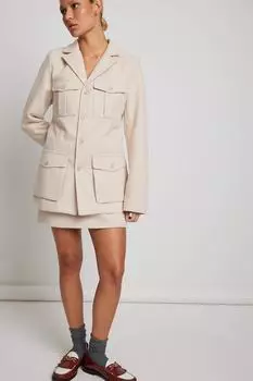 Юбка - Белый - Мини NA-KD