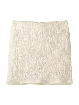 Юбка Bershka, экрю