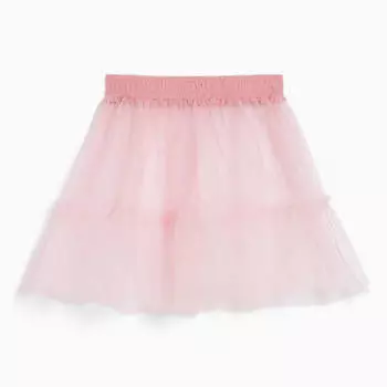 Юбка Bershka Ballerina Tulle Mini, розовый