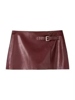 Юбка Bershka, бордовый