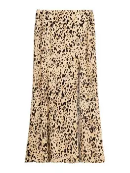 Юбка Bershka, цвет Brown/Dark brown