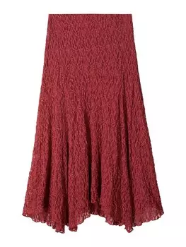 Юбка Bershka, цвет Ruby red