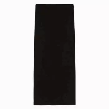 Юбка Bershka Long Cotton, черный