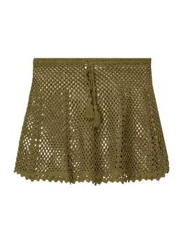 Юбка Bershka, оливковый