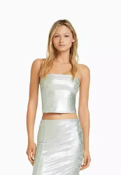 Юбка Bershka, серебро