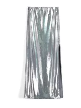 Юбка Bershka, серебряный