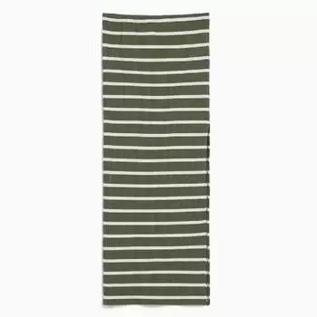 Юбка Bershka Striped, хаки/белый