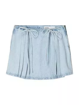 Юбка Bershka, светло-синий