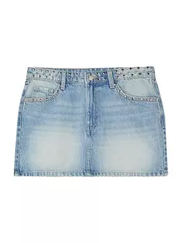 Юбка Bershka WESTERN, синий