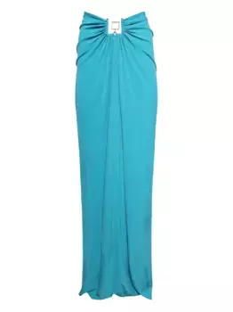 Юбка Bezel Quartz со сборками Christopher Esber, синий