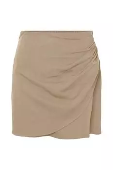 Юбка - Бежевый - Мини PIECES, бежевый