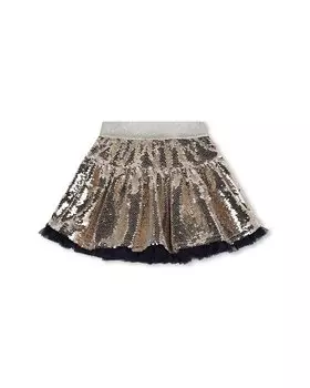 Юбка Billieblush с пайетками и металлическим блеском, золотой