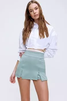 Юбка - Бирюзовый - Мини Trend Alaat Stili