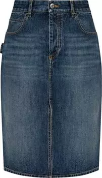Юбка Bottega Veneta Skirt 'Mid Blue', синий