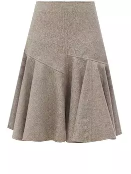 Юбка Bottega Veneta Wool flannel, бежевый