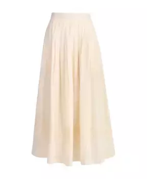 Юбка бродери из хлопка March23, желтый