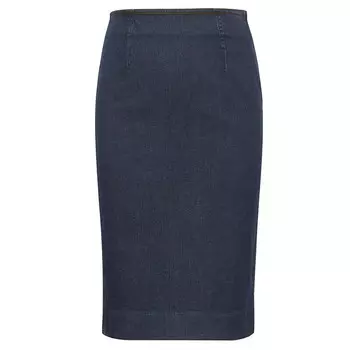 Юбка Brother с завышенной талией и разрезом сзади, синий