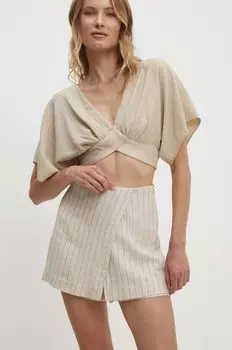 Юбка-брюки Answear Lab, бежевый