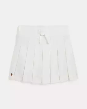 Юбка-брюки для девочки в складку с эластичным поясом Polo Ralph Lauren, белый
