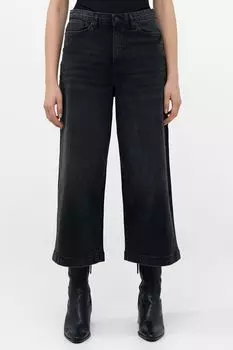 Юбка-Брюки с широкими штанинами и стрейч French Connection, черный