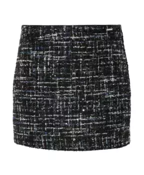 Юбка букле с металлизированной нитью Liu Jo, черный