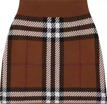 Юбка Burberry Kiandra Skirt 'Dark Birch Brown', коричневый