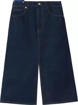 Юбка Burberry Mid Length Denim 'Indigo Blue', синий