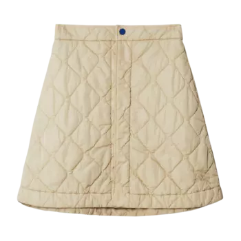 Юбка Burberry Quilted 'Soap', кремовый