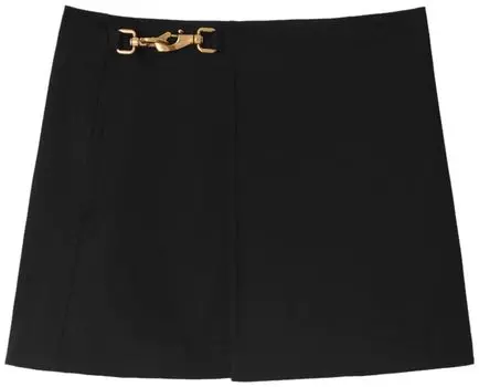 Юбка Burberry Wool Mini Skirt 'Black', черный