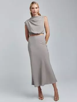 Юбка BWLDR Alisa, серо-коричневый