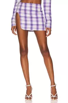 Юбка BY.DYLN Wilson, цвет Purple Plaid